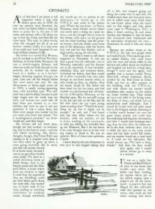Richard Ford's "Optimists" in The New Yorker, March 30, 1987